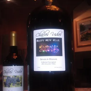 6 liter bottle...Jeroboam.  Great for milestone celebrations