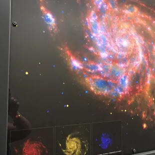 Spiral galaxy, different telescopes