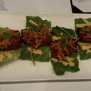 Pork Belly Lettuce Wraps