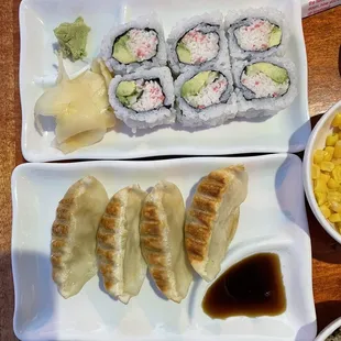 24. California Roll 5. Fried Dumpling