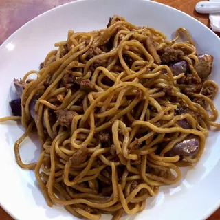 33. Eggplant, Ground Pork Fried Noodles