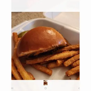 $18 burger. 1/2  of it.