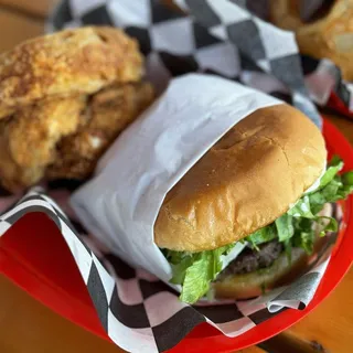 #6. Bleu Cheese Burger and Fries