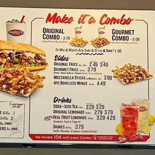 menu, pizza