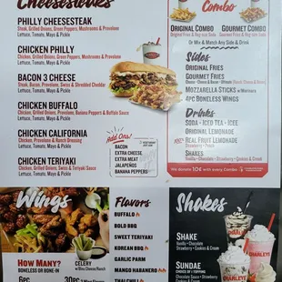 Look At The Ingredients On The CheeseSteaks