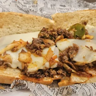 Limited-time Kimchi Cheesesteak.  [ not really spicy,  actually really sweet.]