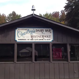 the front of the restaurant
