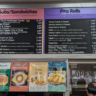 Menu (as of 9/30/24)