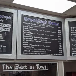 Menu (as of 9/30/24)