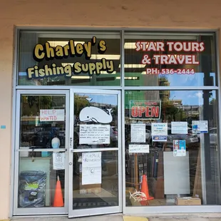 Front of the store.
