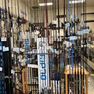 Great selection of rods