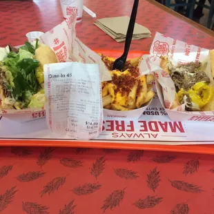 2 small Philly Cheesesteaks &amp; order of Gourmet Fries $14.39