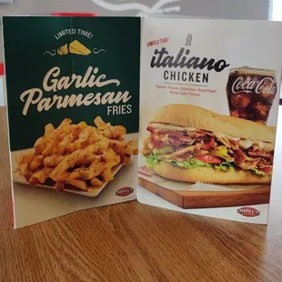 Try out that new limited time italiano chicken sub &amp; garlic parmesan fries