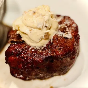 Filet topped with truffle butter