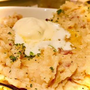 Garlicky mashed potato