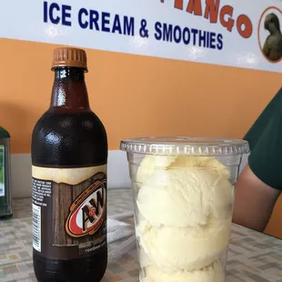 Root beer float.