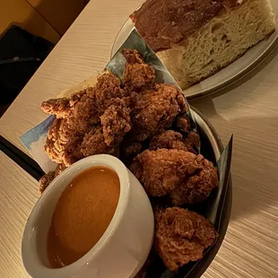 chicken wings and fried chicken, food