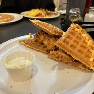 Chicken and waffles