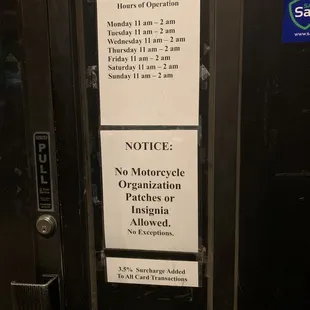 No bikers allowed.