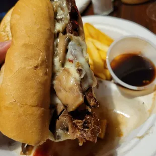 Pepper jack Philly prime rib