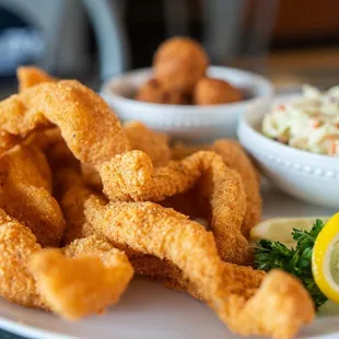 food, fish and chips