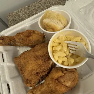 Chicken Fried Chicken Mac and Cheese Buttermilk Biscuit