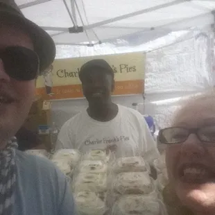 At Polk Street Blues Festival with the one and the only Charlie Frank!