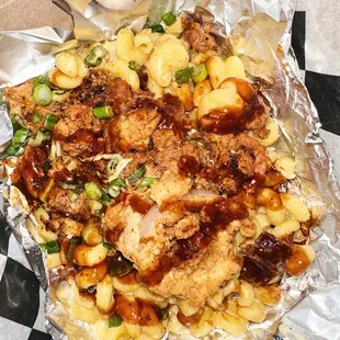 a chicken and macaroni dish