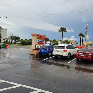cars parked in a parking lot
