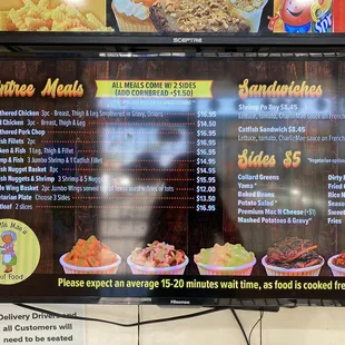 burritos and wraps, menu