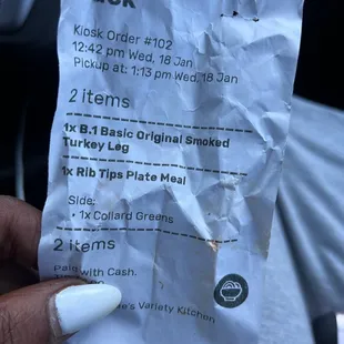 $42.00 threw up a hogs behind and ran away