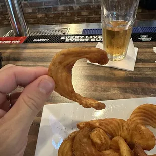Cool take on french fries - &quot;C&quot; is for Charlie.