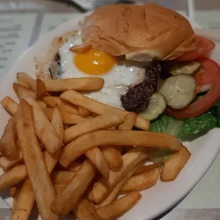 Breakfast burger