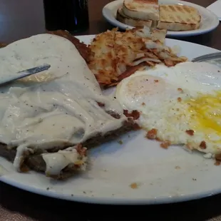 County Fried Steak and Eggs