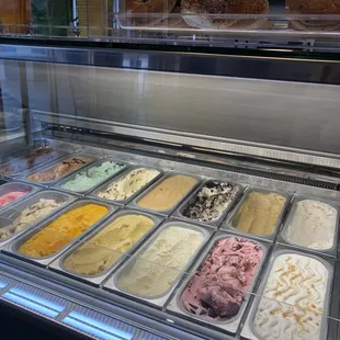 a variety of ice creams