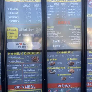 Menu Items/Prices