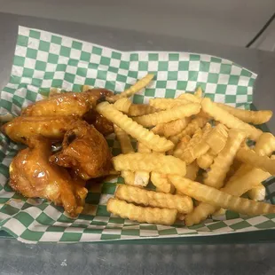 Wings and fried