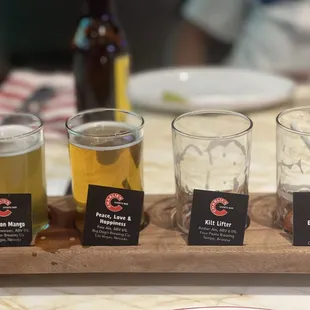 Beer flight Elvis Juice the best