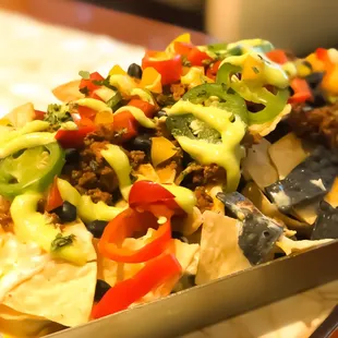 Nachos with all the fixings.