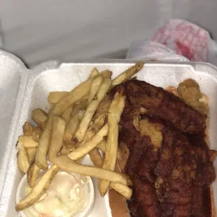 BBQ fish dinner. The BEST in the Midwest!!!!