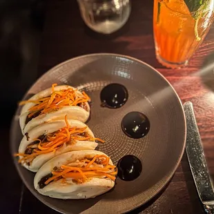 Carmelized Eggplant Bao Buns