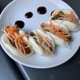 Carmelized Eggplant Bao Buns