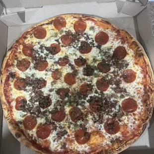 Meat lovers pizza