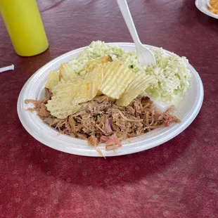 Chopped Plate with Double Slaw