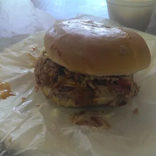 Thats their small sandwich....my second!