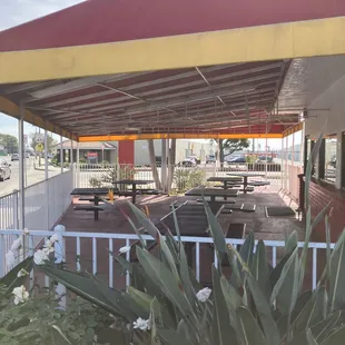 Outside seating