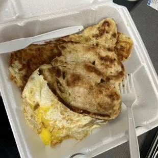 I ordered a country Chicken Fried Steak and Eggs and this is what I got