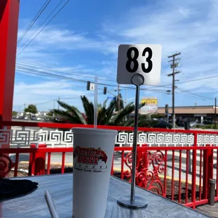 Outside seating