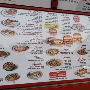 Menu as of July 3, 2023
