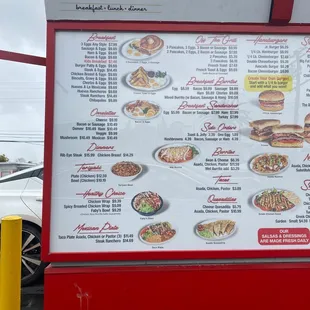 ramen and noodles, menu